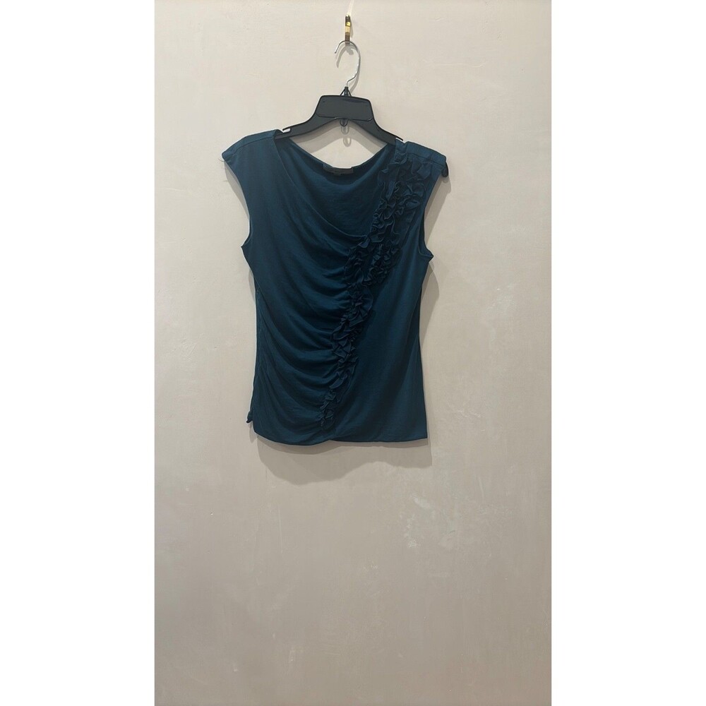 Classiques Entier Blue Fitted Ruched Muscle Tee
